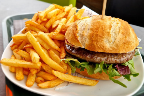 Hamburger friet